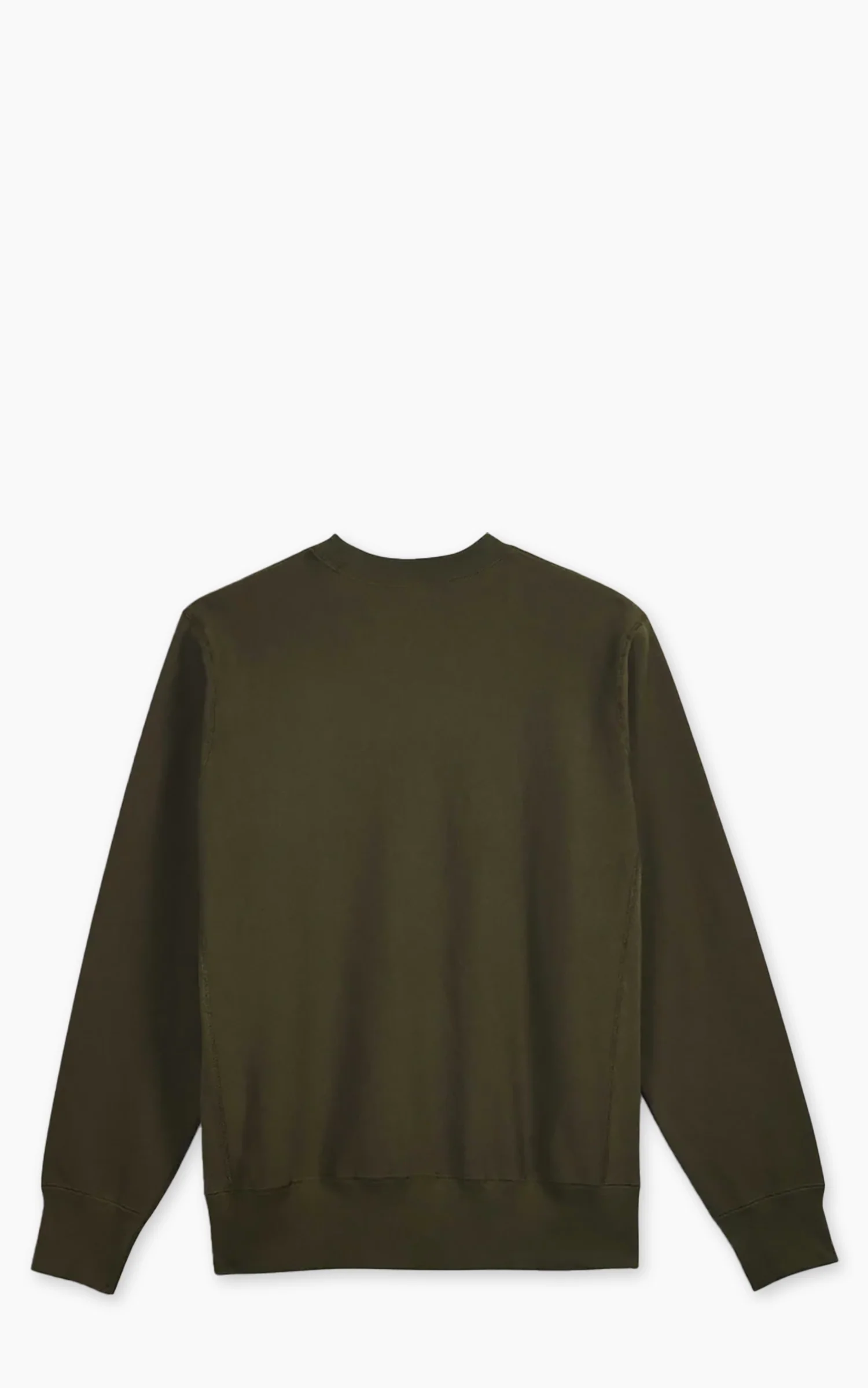 House Of Blanks Heavyweight Crewneck Sweatshirt Olive Drab - Image 3