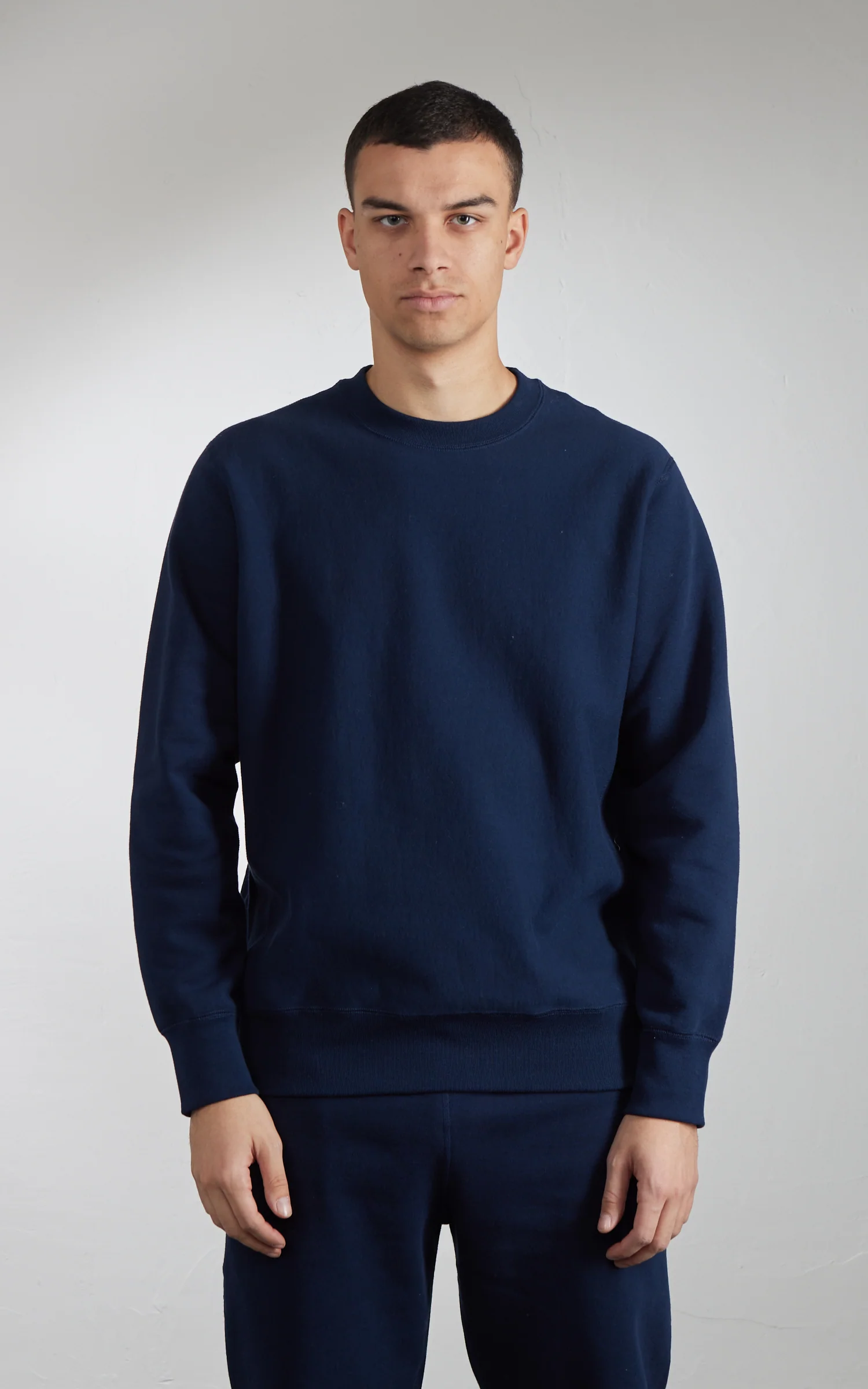 House Of Blanks Heavyweight Crewneck Sweatshirt Navy - Image 2