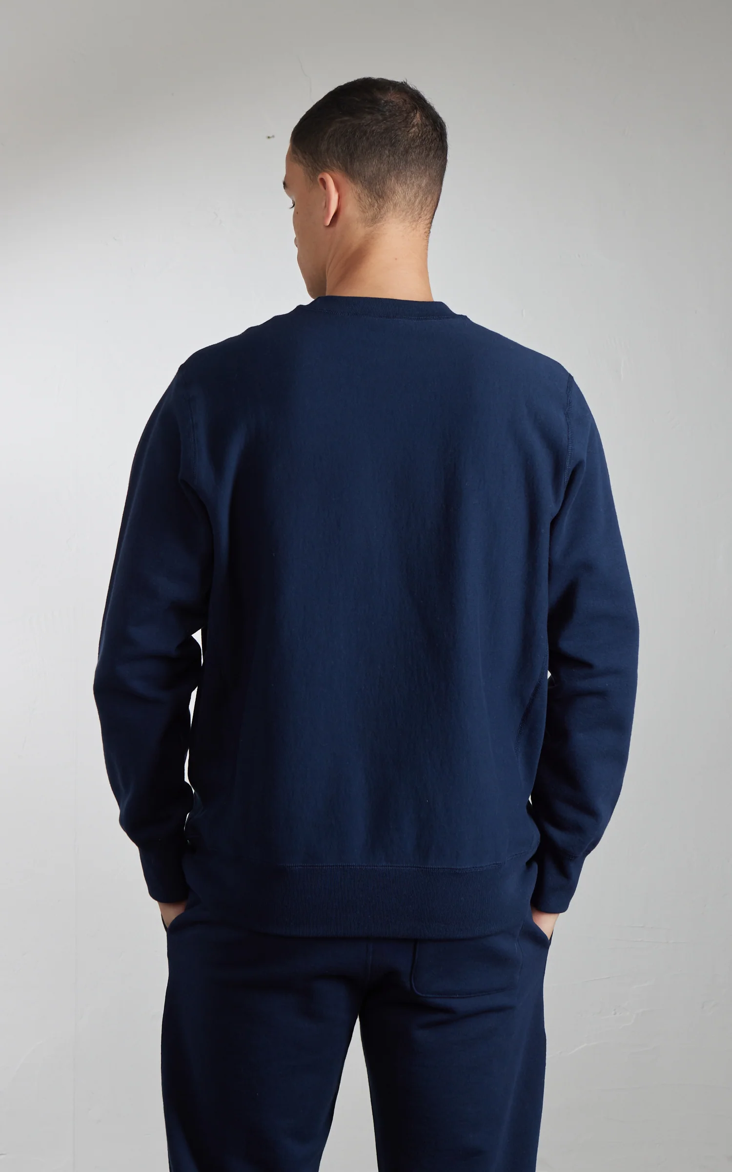 House Of Blanks Heavyweight Crewneck Sweatshirt Navy - Image 6