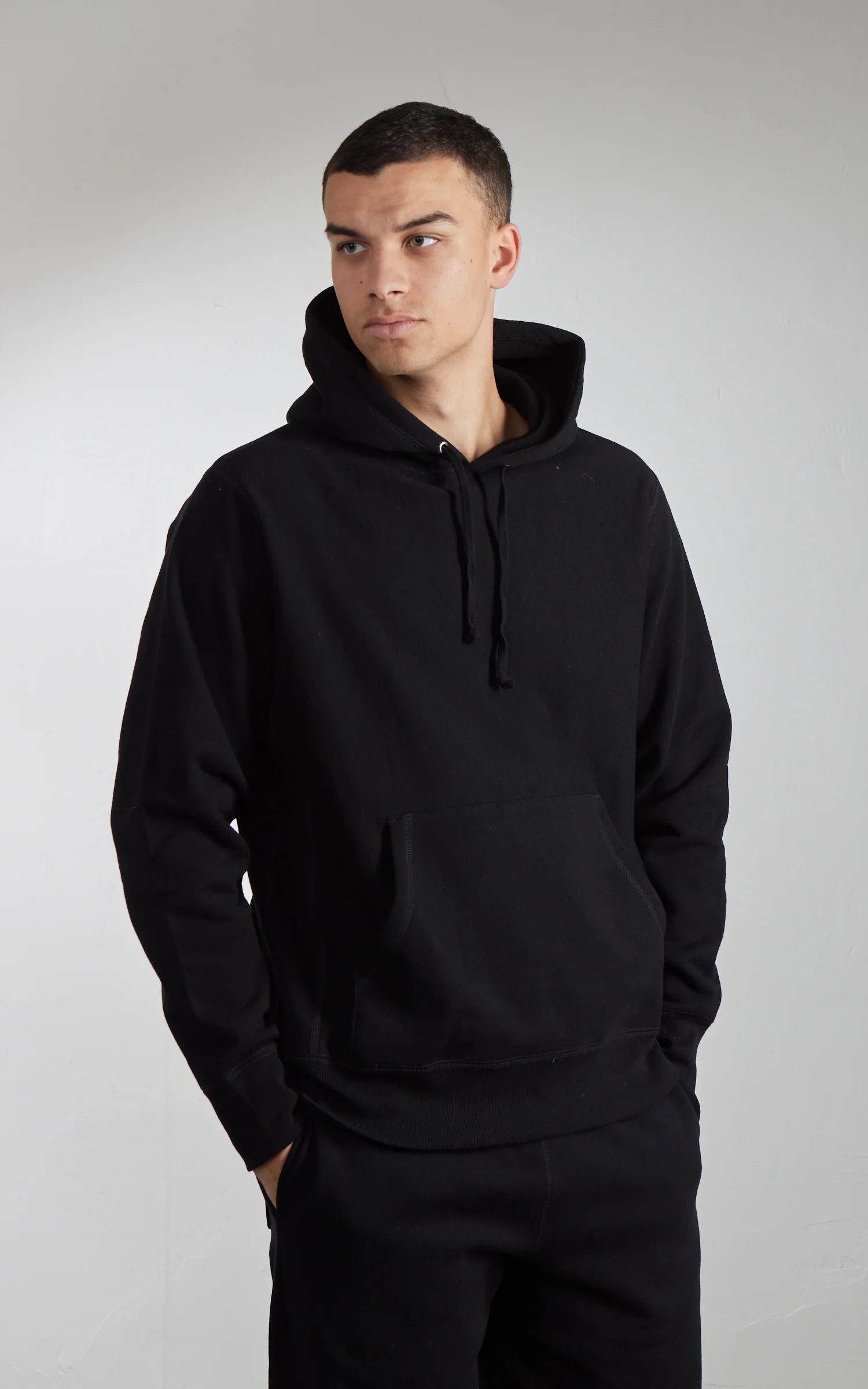 House Of Blanks Heavyweight Pullover Hoodie Black - Image 4