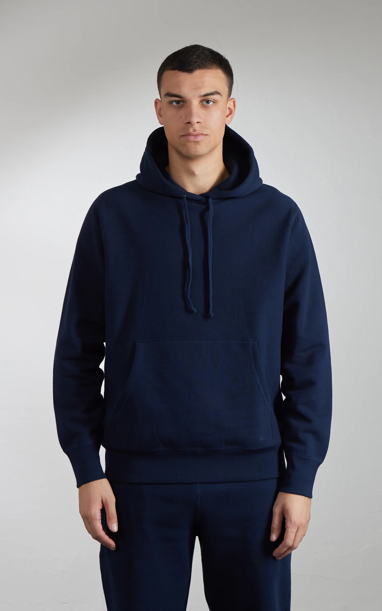 House Of Blanks Heavyweight Pullover Hoodie Navy - Image 2