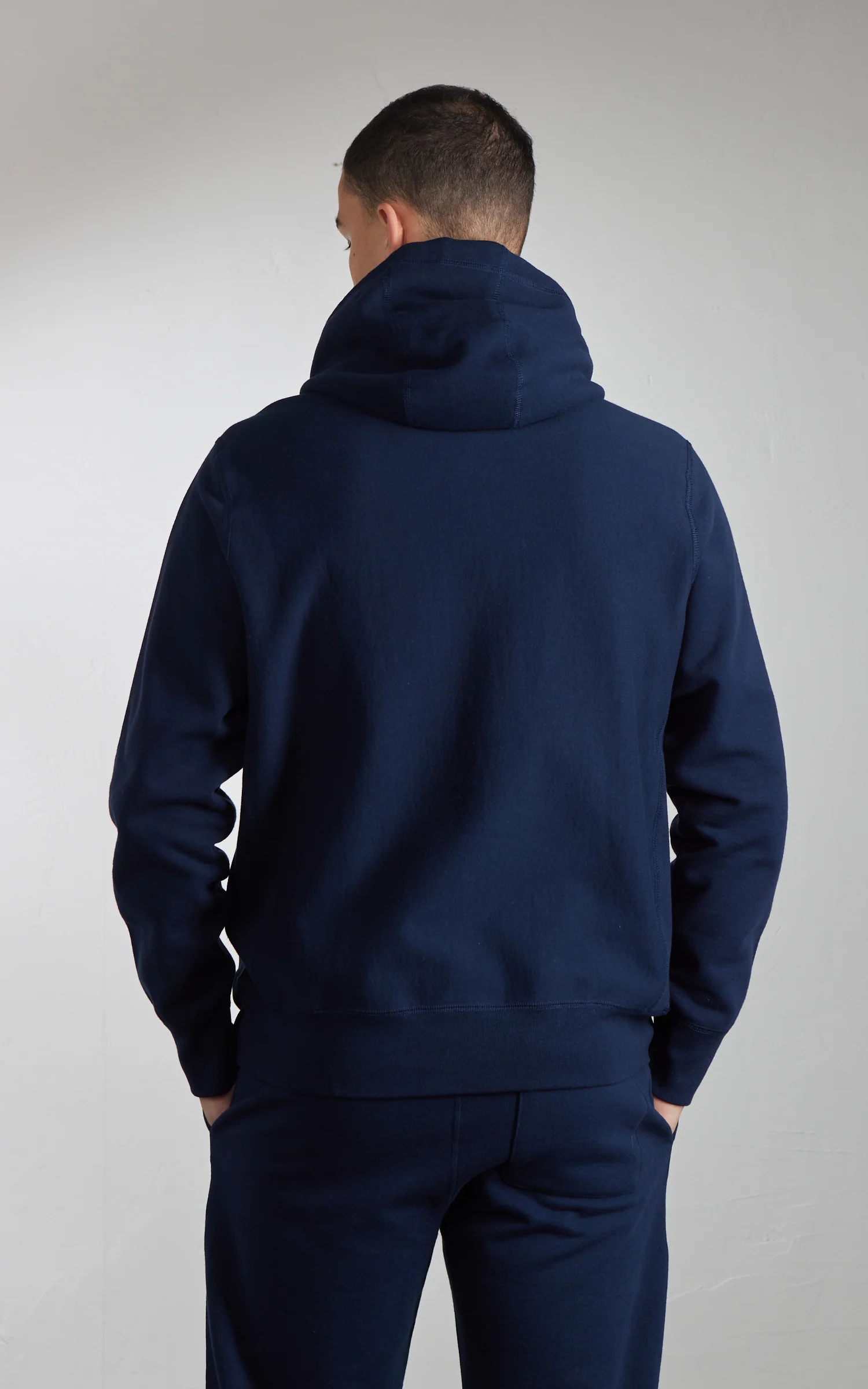House Of Blanks Heavyweight Pullover Hoodie Navy - Image 6