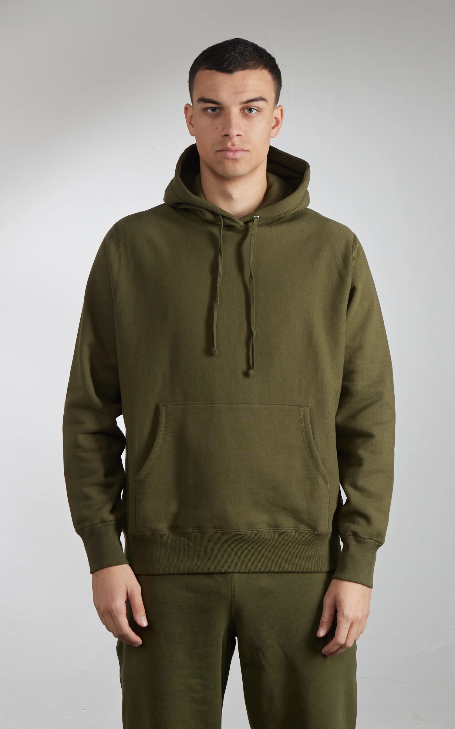House Of Blanks Heavyweight Pullover Hoodie Olive Drab - Image 2