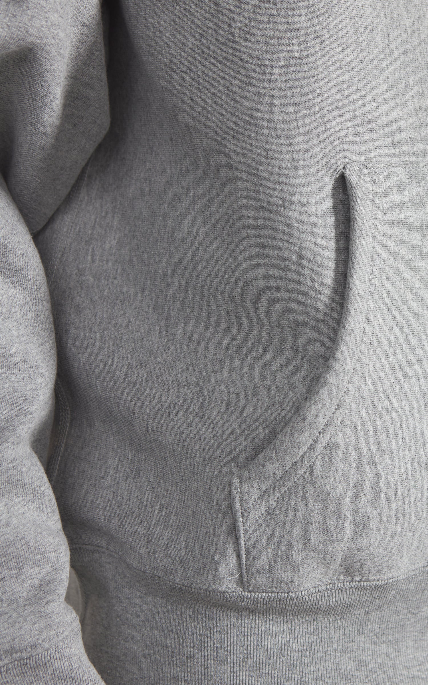 House Of Blanks Heavyweight Relaxed Fit Hooded Sweatshirt Heather Grey - Image 4