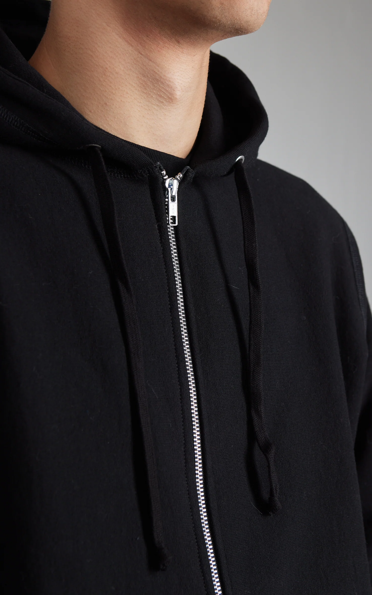 House Of Blanks Heavyweight Zip Hooded Sweatshirt Black - Image 5