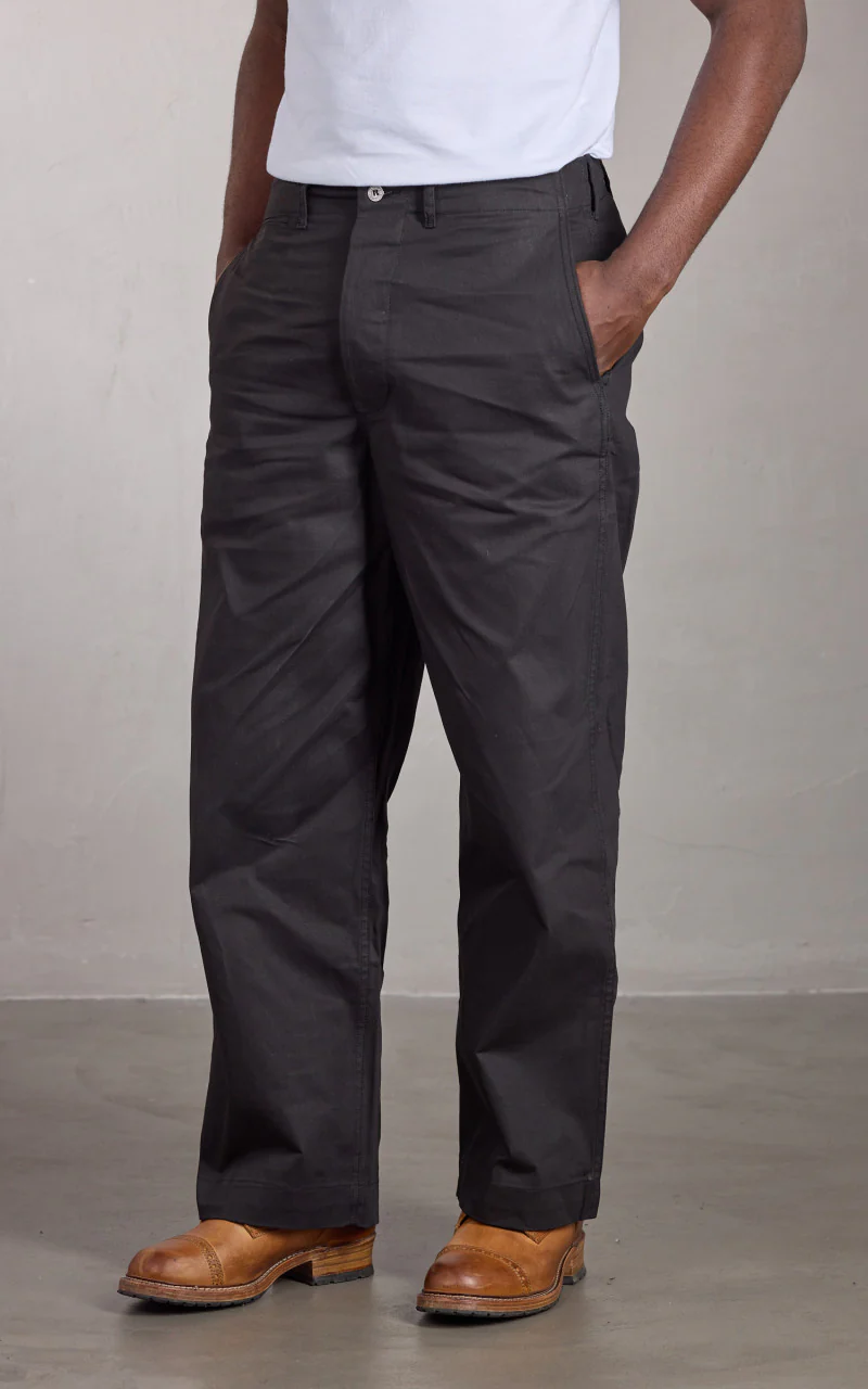 Houston 40s Army Chino Pants Black - Image 2