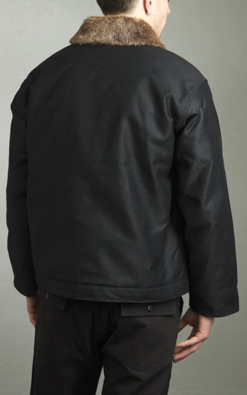Houston 5N-1 Deck Jacket Heavy Pique Black - Image 5