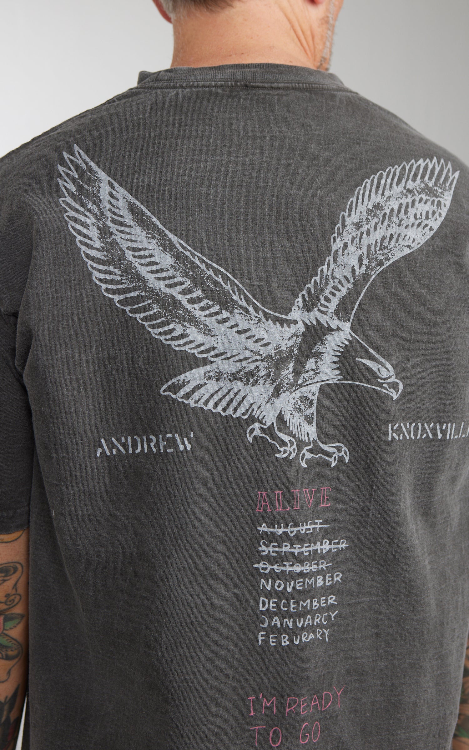 Houston (Army) Pigment Print T-Shirt Black - Image 5