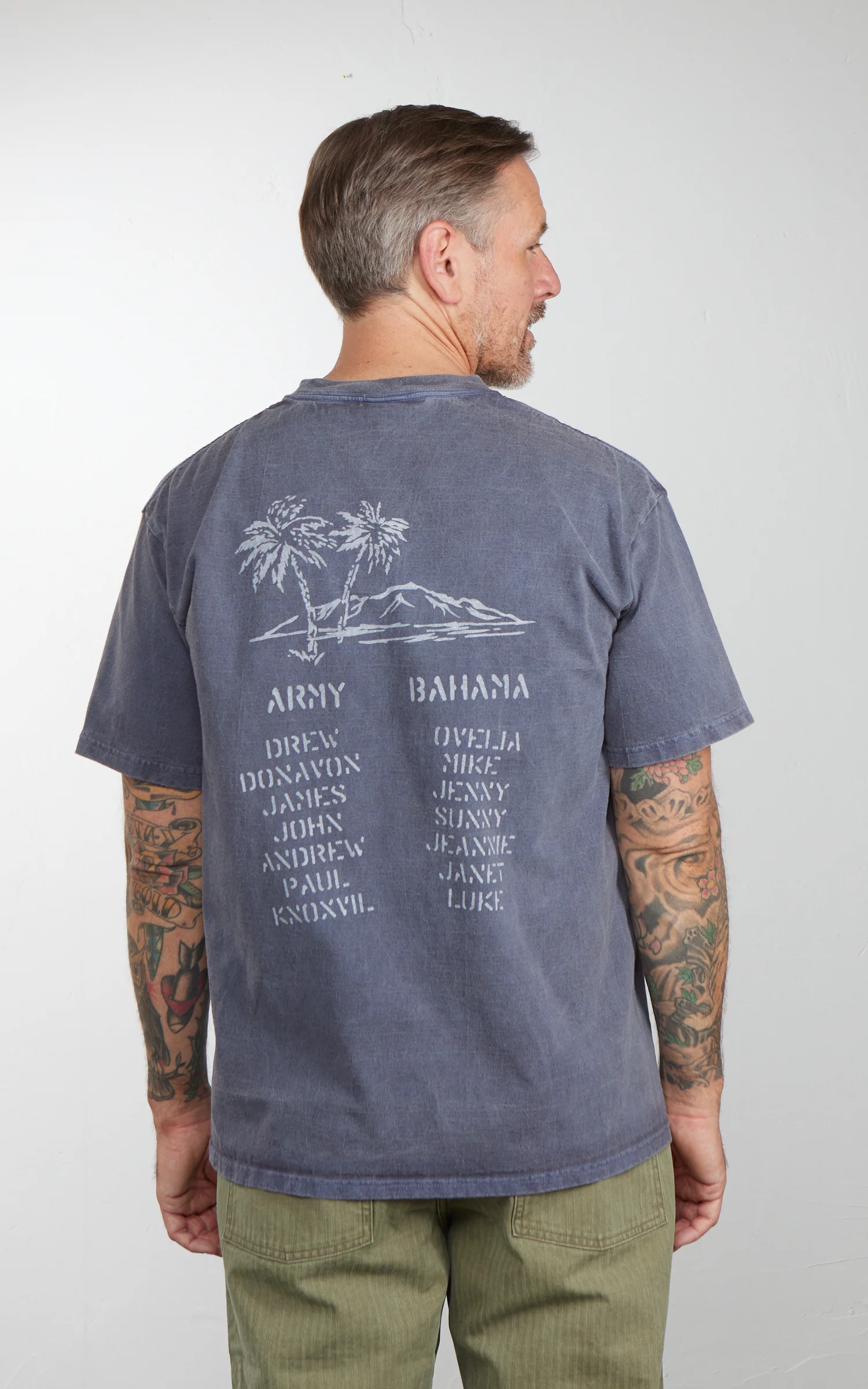 Houston (Coast Guard) Pigment Print T-Shirt Navy - Image 4