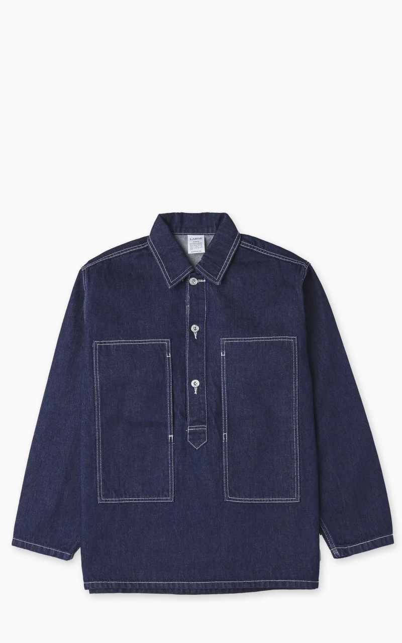 Cone Denim Army Pullover Shirt Indigo One Wash