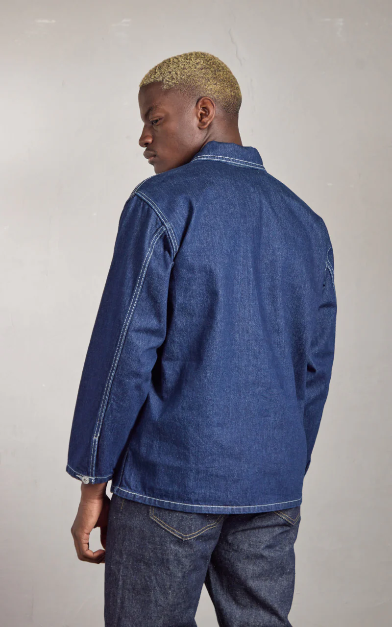 Cone Denim Army Pullover Shirt Indigo One Wash - Image 3