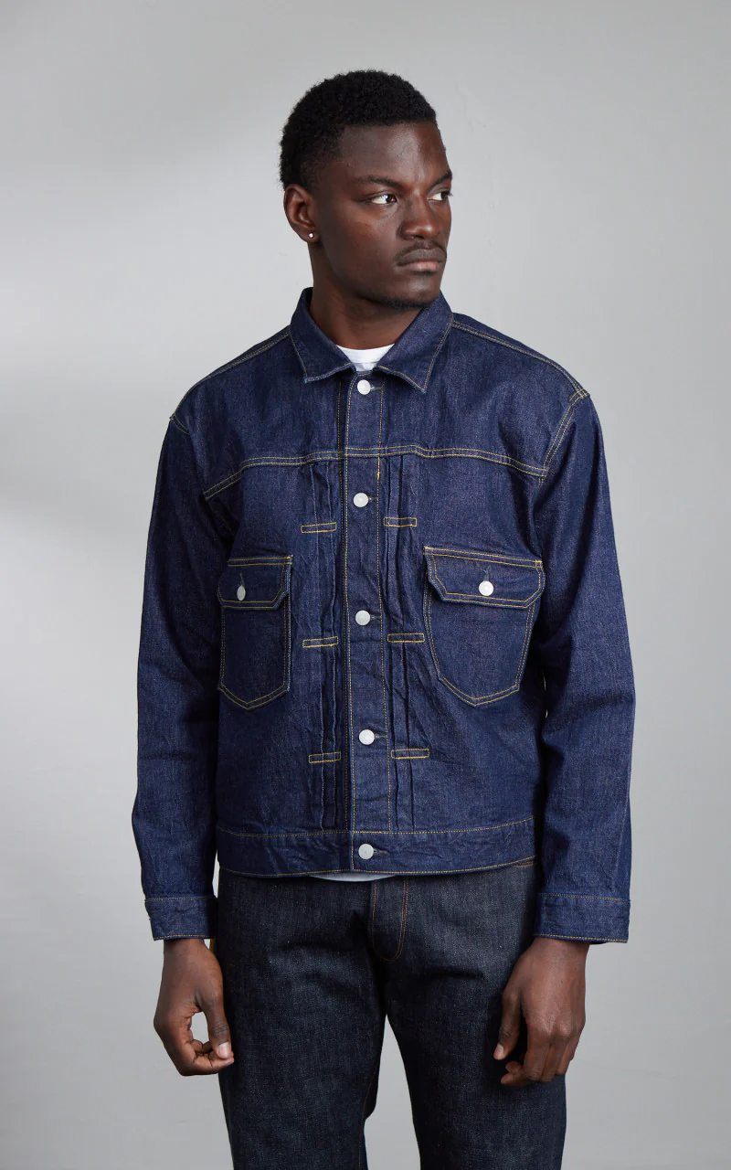 Cone Denim Type 2 Denim Jacket Indigo One Wash - Image 3