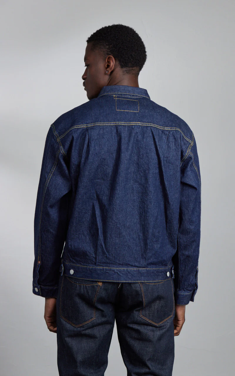Cone Denim Type 2 Denim Jacket Indigo One Wash - Image 4