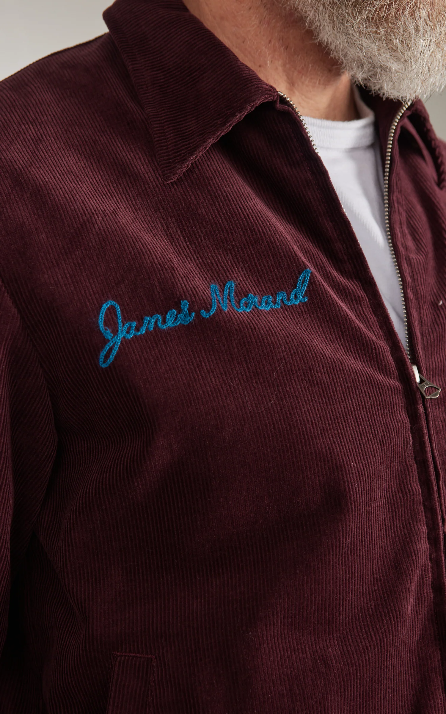 Houston Corduroy Embroidery FFA Jacket Burgundy - Image 8