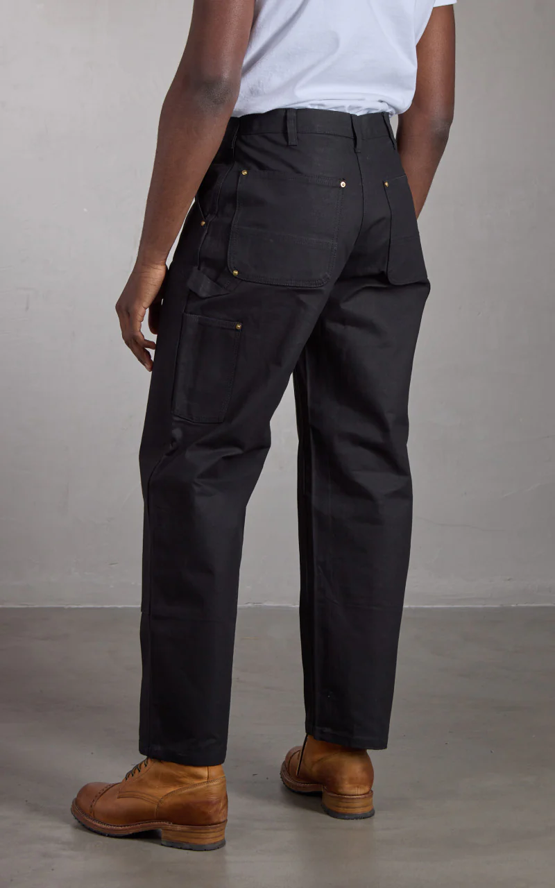 Houston Double Knee Painter Pants Duck Canvas Black - Image 3