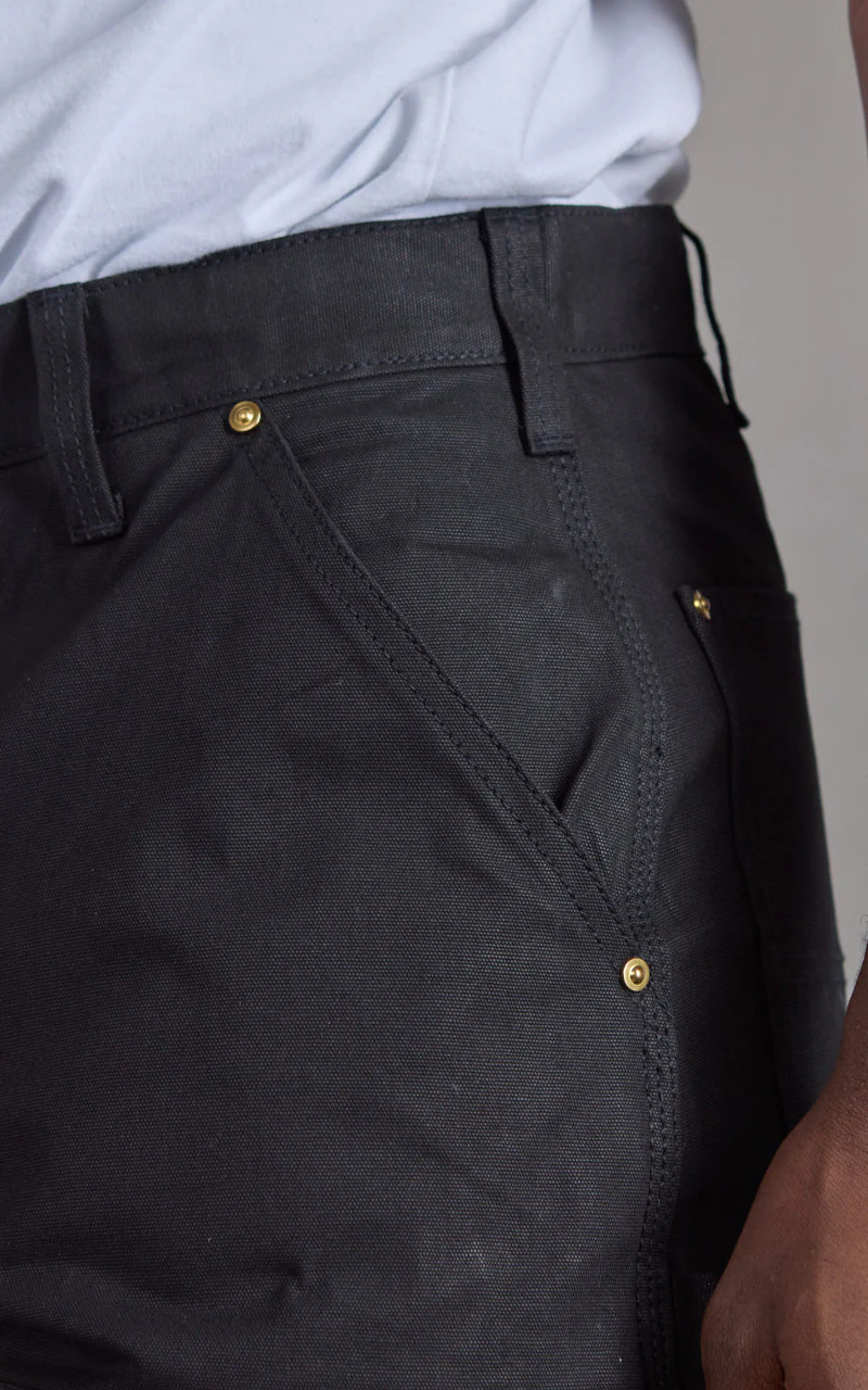 Houston Double Knee Painter Pants Duck Canvas Black - Image 4