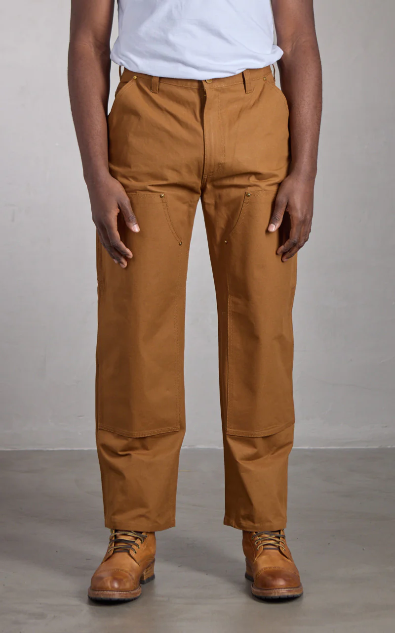 Houston Double Knee Painter Pants Duck Canvas Brown - Image 2
