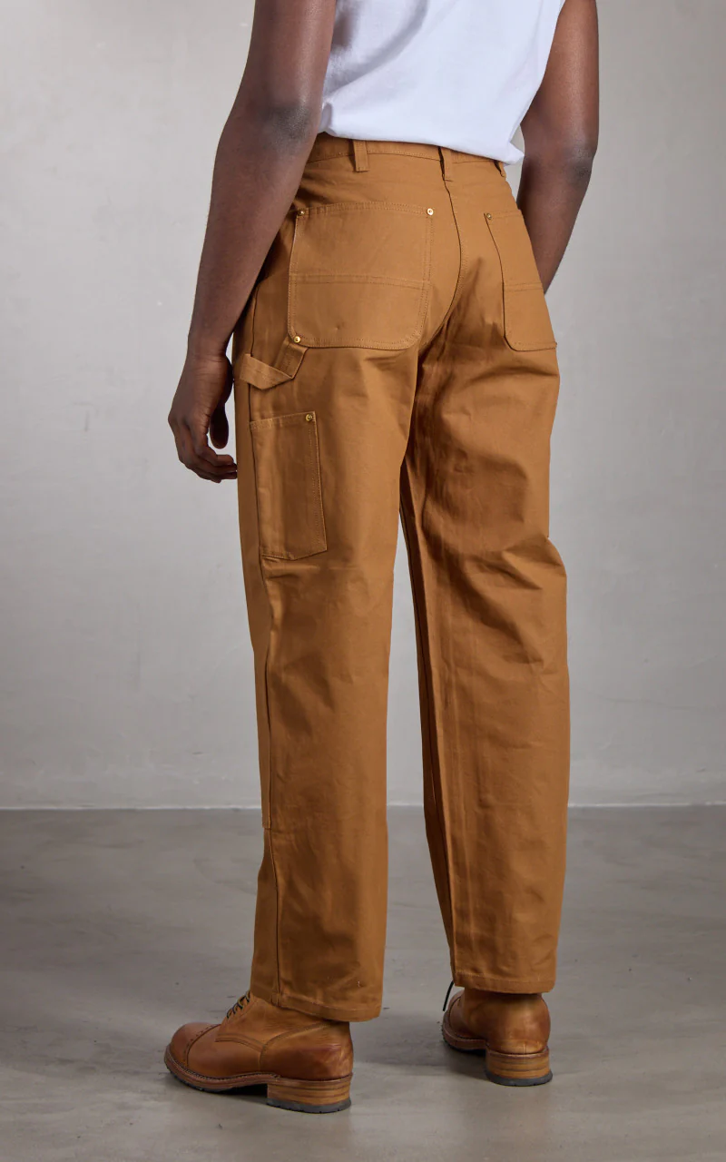 Houston Double Knee Painter Pants Duck Canvas Brown - Image 3