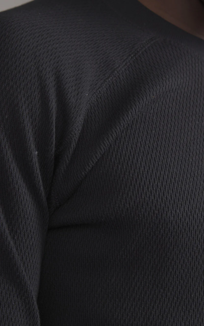 Houston Heavy Thermal L/S Tee Black - Image 4