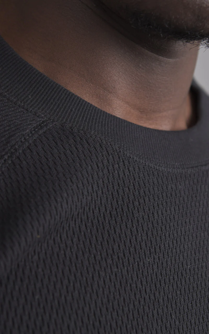 Houston Heavy Thermal L/S Tee Black - Image 5