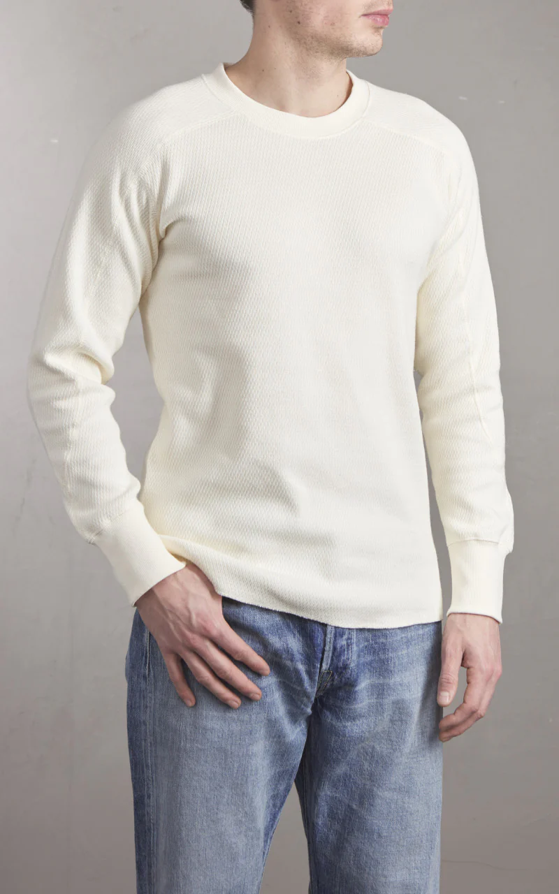Houston Heavy Thermal L/S Tee Offwhite - Image 2
