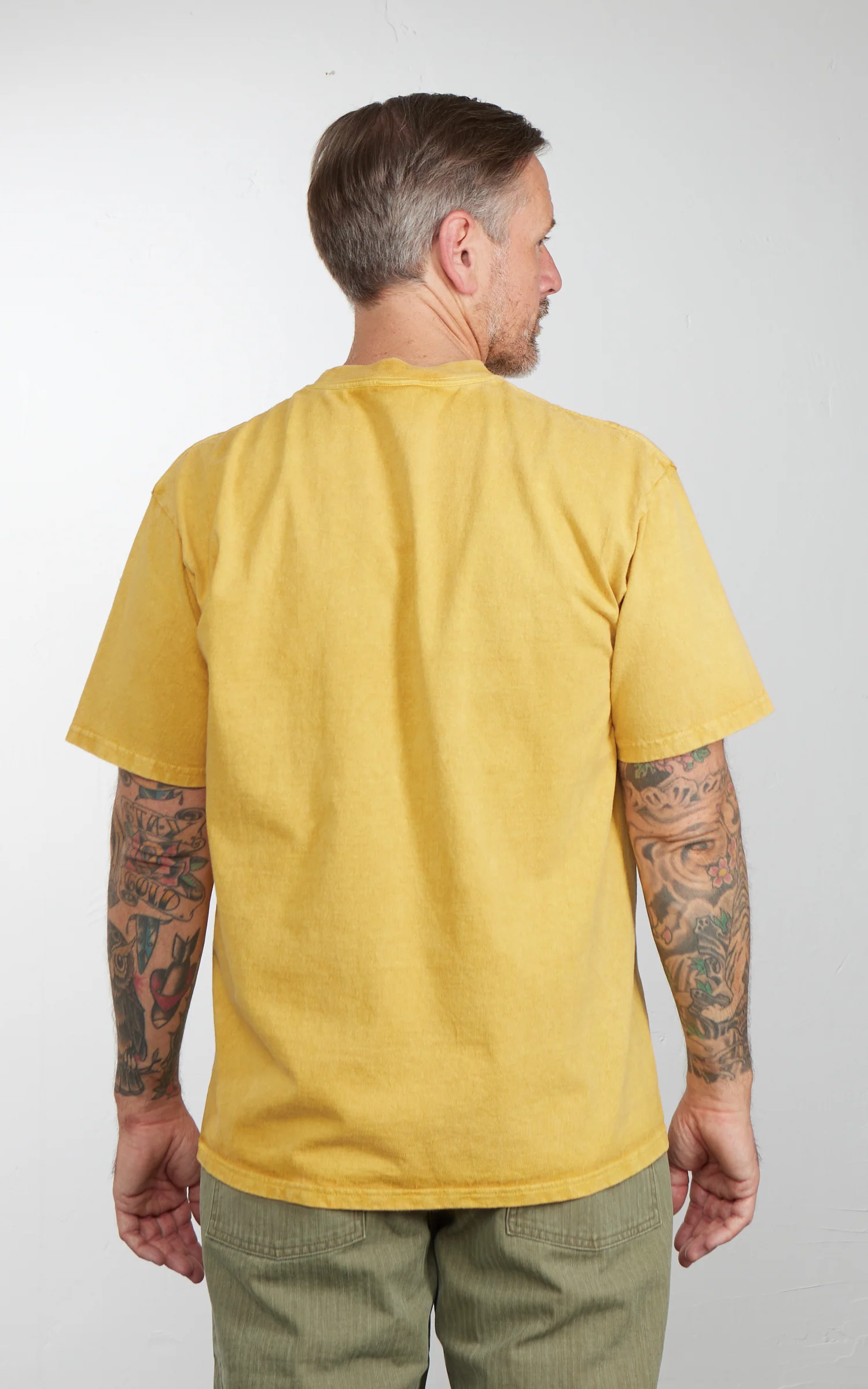 Houston (Howdy) Pigment Print T-Shirt Mustard - Image 5