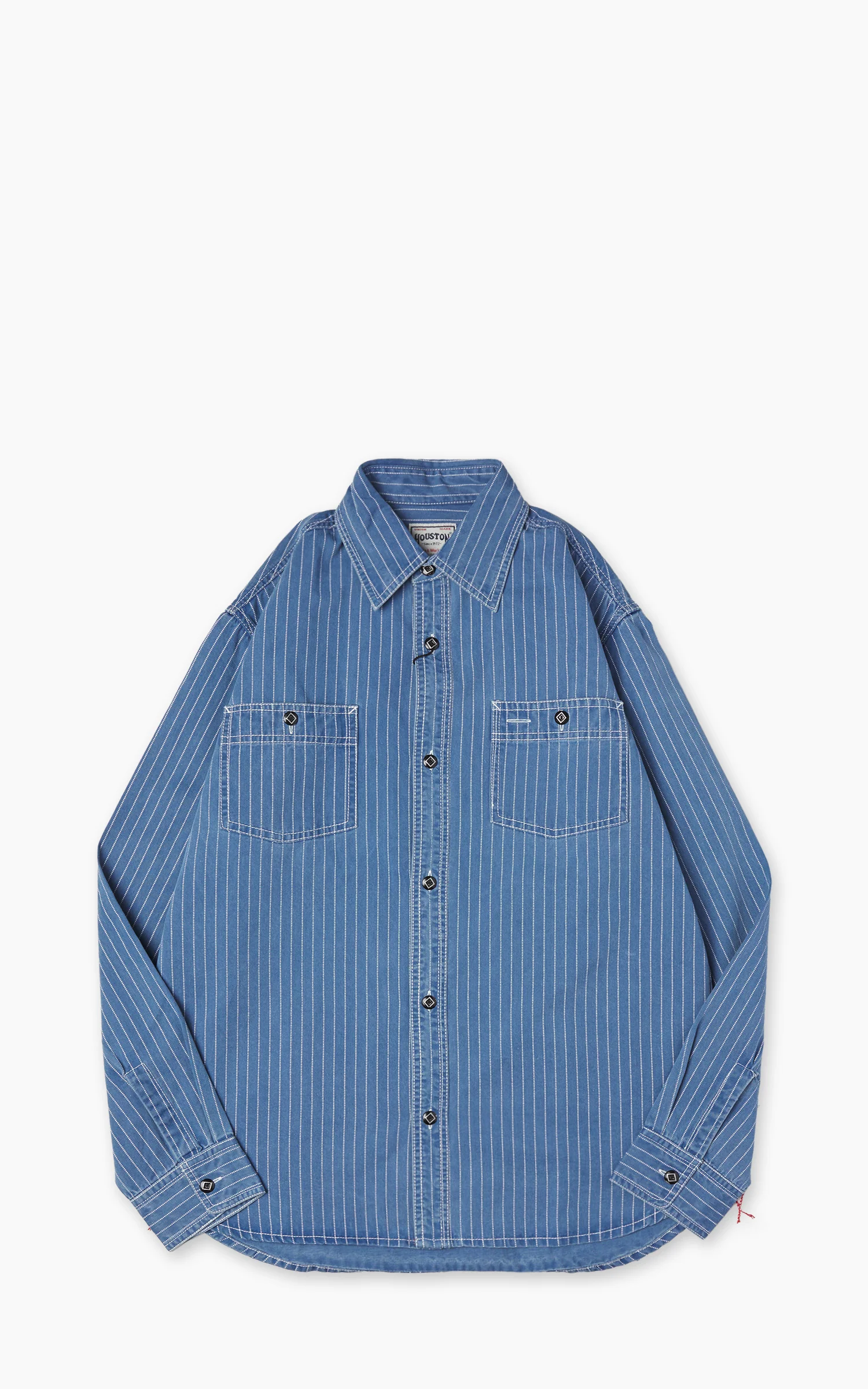 Houston Indigo Wabash Work Shirt Vintage Wash Indigo
