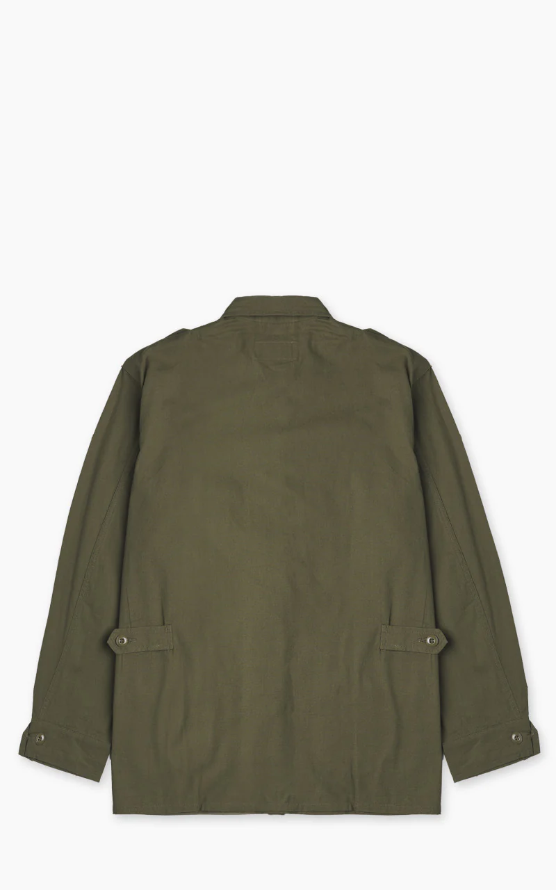 Houston Jungle Fatigue Jacket Cotton Poplin Olive Drab - Image 6