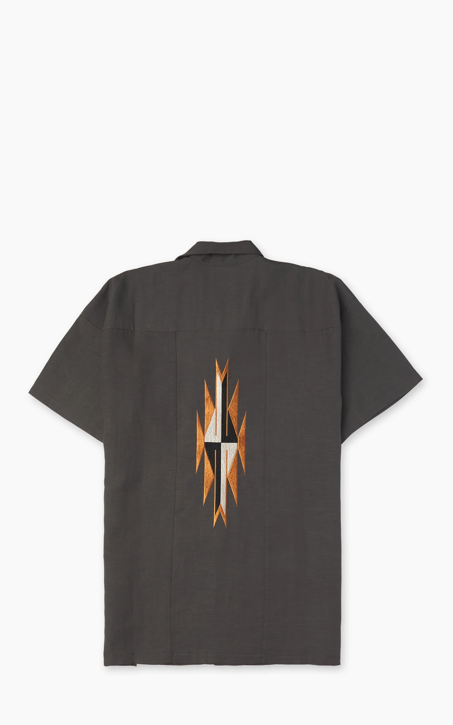 Houston Linen Chimayo Shirt Charcoal - Image 3