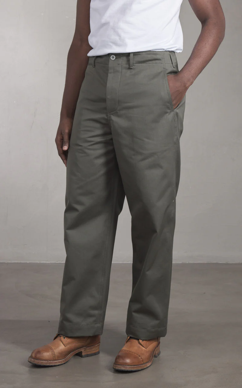 Houston M-1941 Chino Pants Olive Drab - Image 2