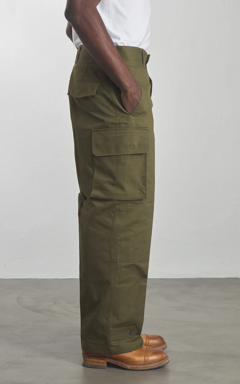 Houston M-47 French Military Pants Olive Drab - Image 4