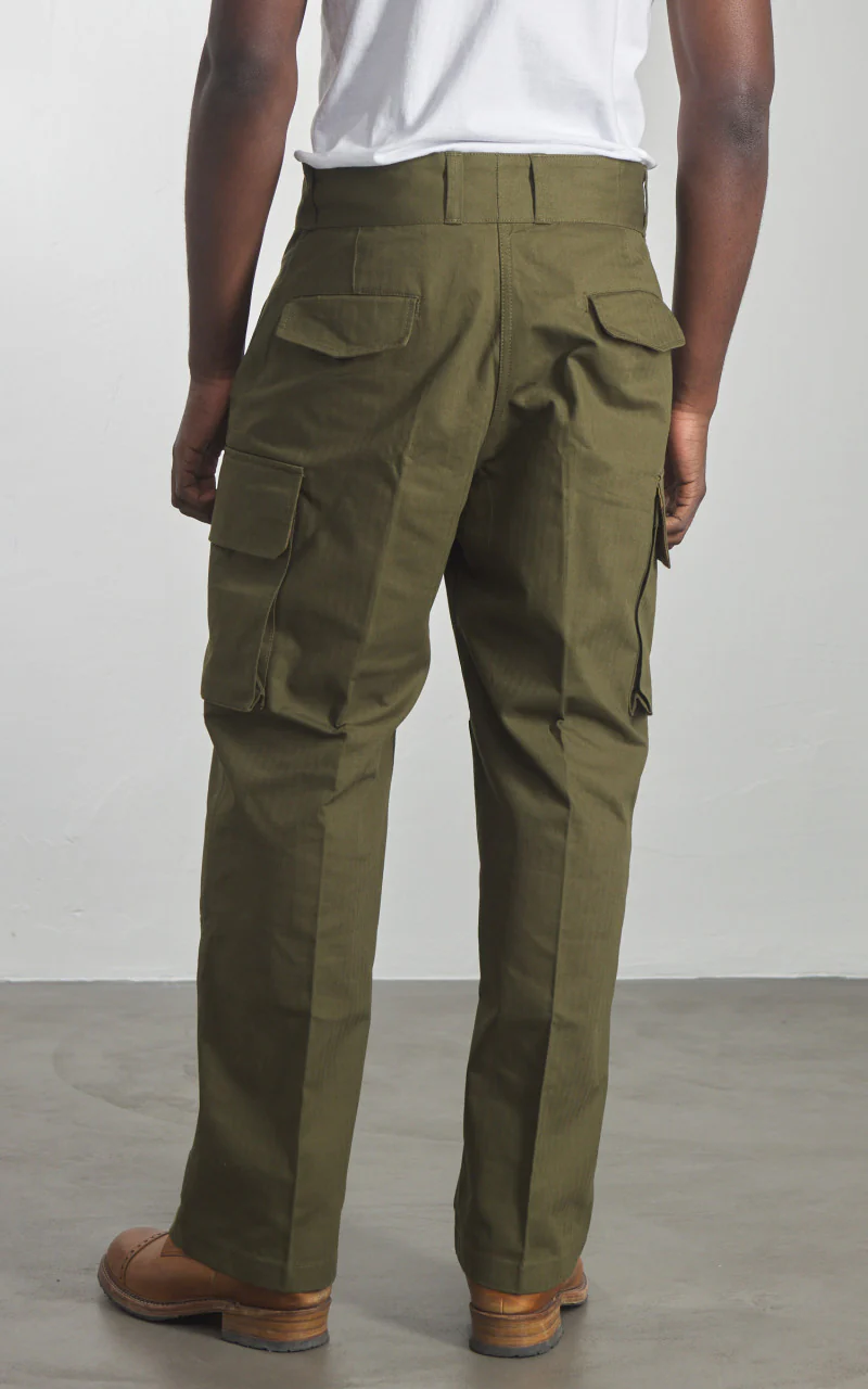 Houston M-47 French Military Pants Olive Drab - Image 6