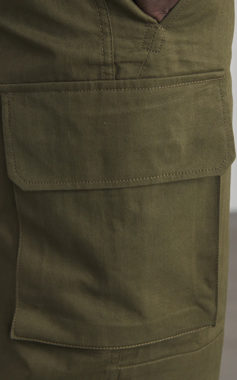 Houston M-47 French Military Pants Olive Drab - Image 7
