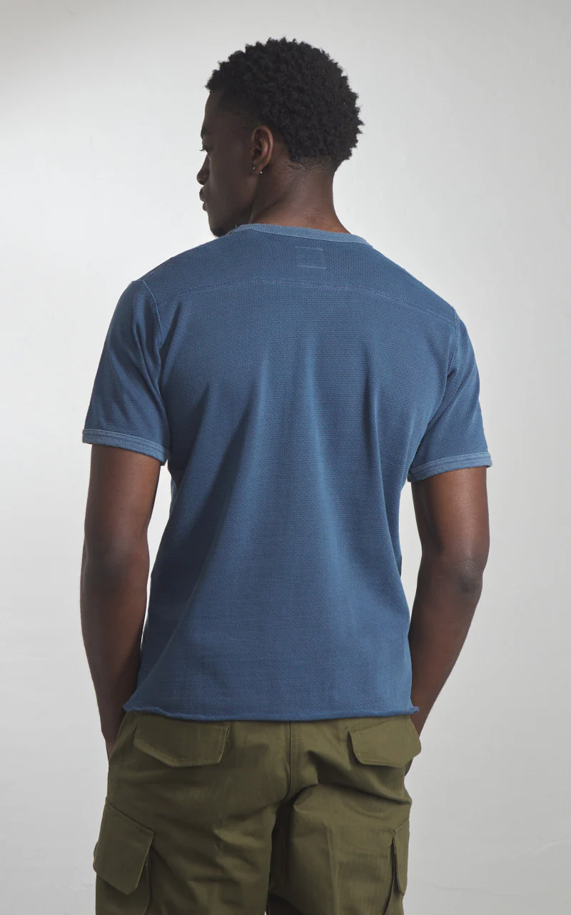 Houston Mesh Cotton (U.S. Army Air Force) Print T-Shirt Navy - Image 5