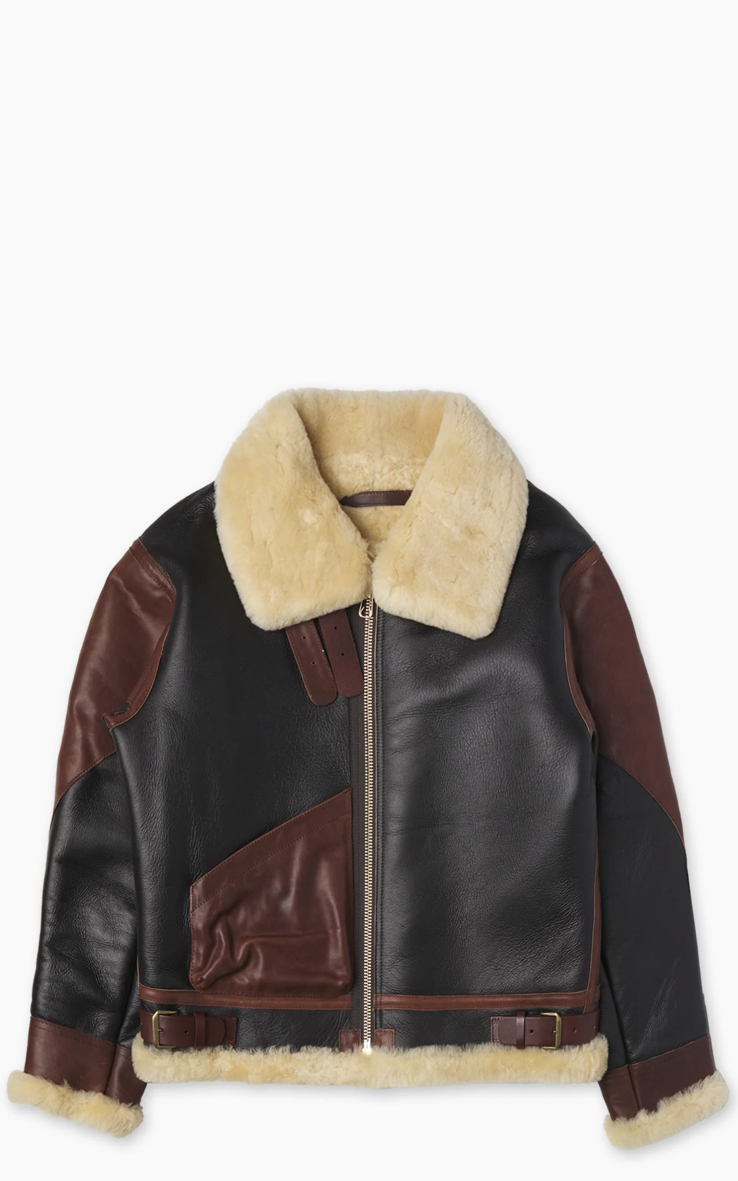 Houston Mouton B-3 1Pocket Flight Jacket Brown