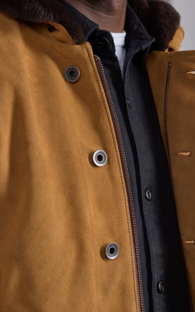 N-1 Deck Jacket Suede Camel - Image 4