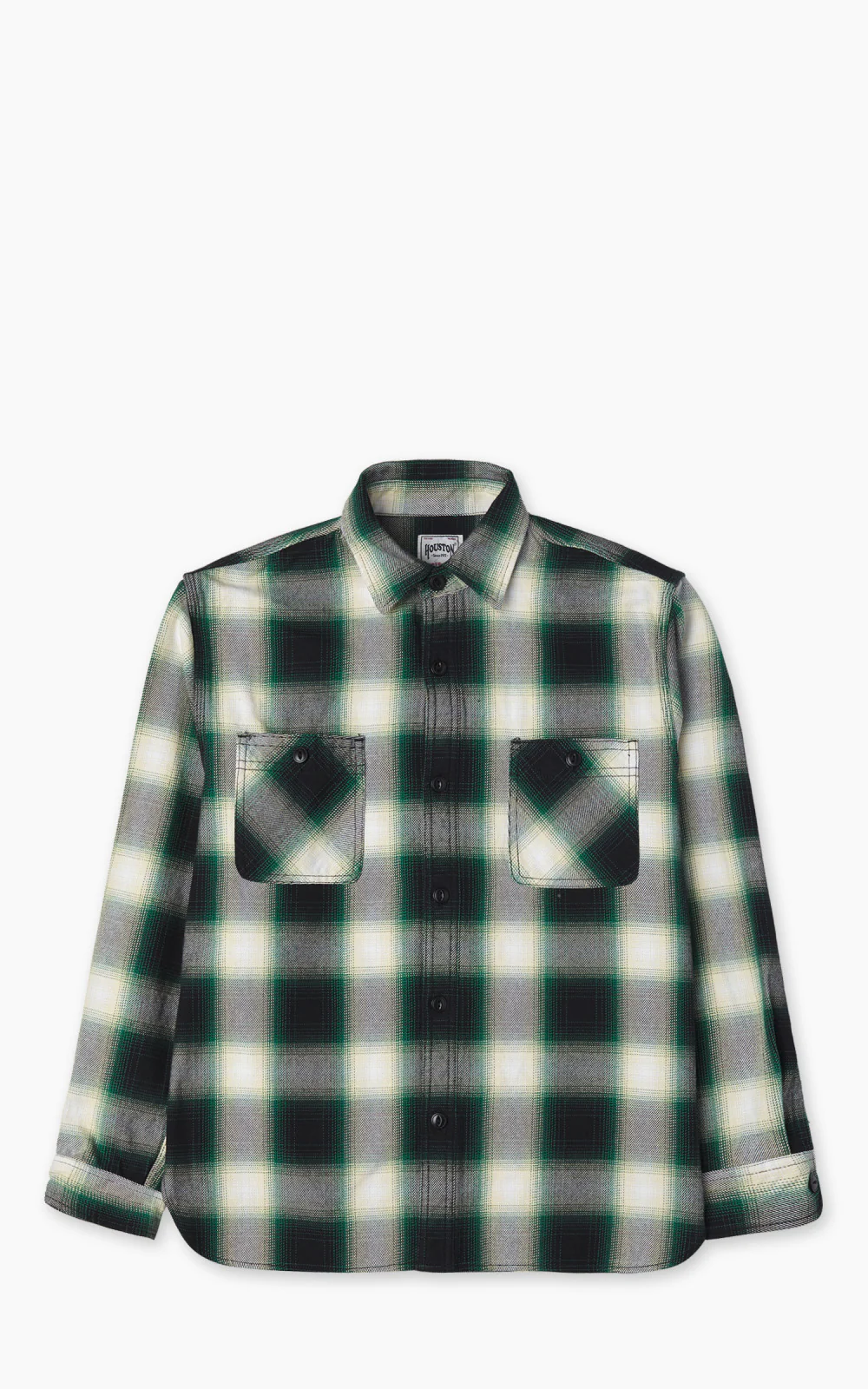 Houston Ombre Check Viyella Shirt Green