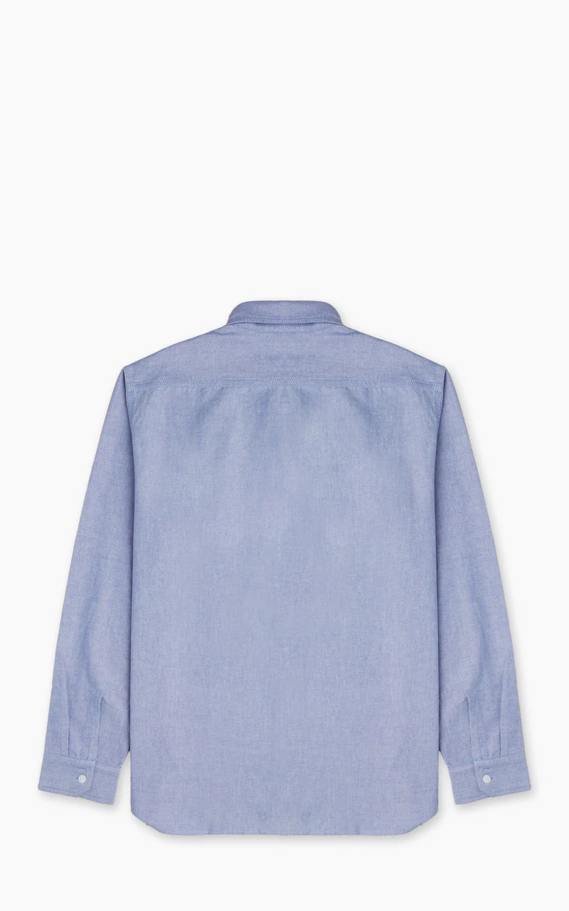 Oxford Work Shirt Chambray Blue - Image 3
