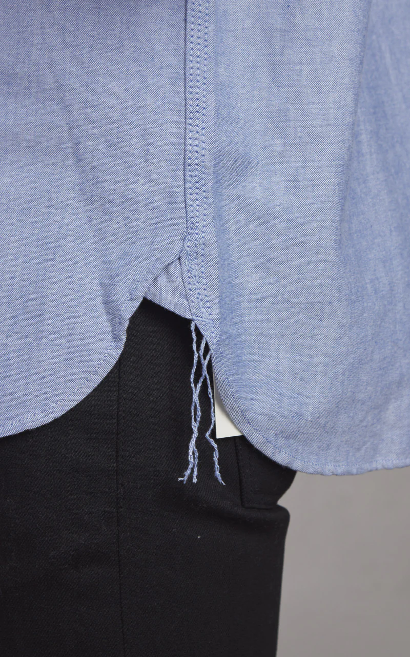 Oxford Work Shirt Chambray Blue - Image 4