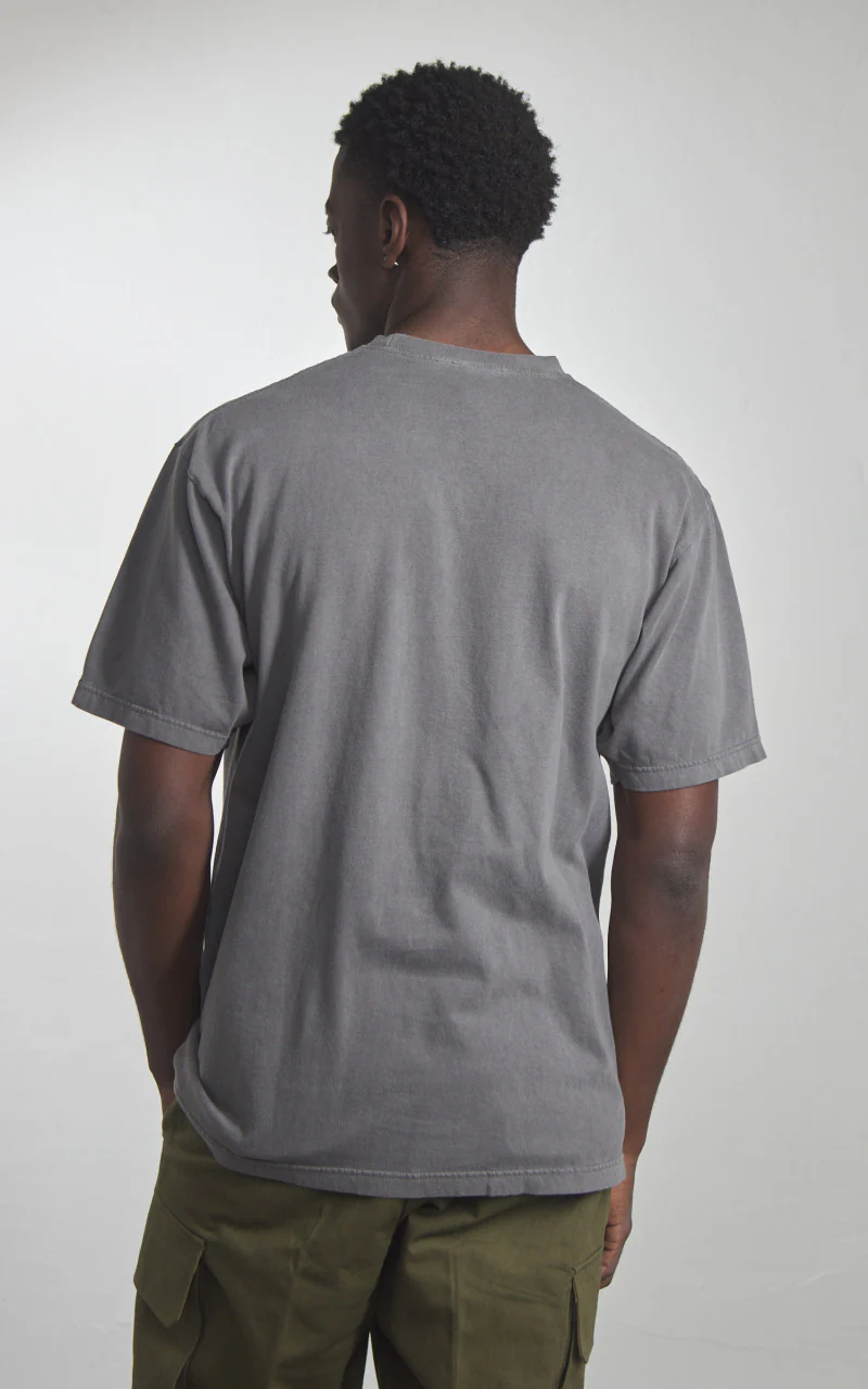 Houston Pigment Dyed (Los Angeles) Print T-Shirt Black - Image 5