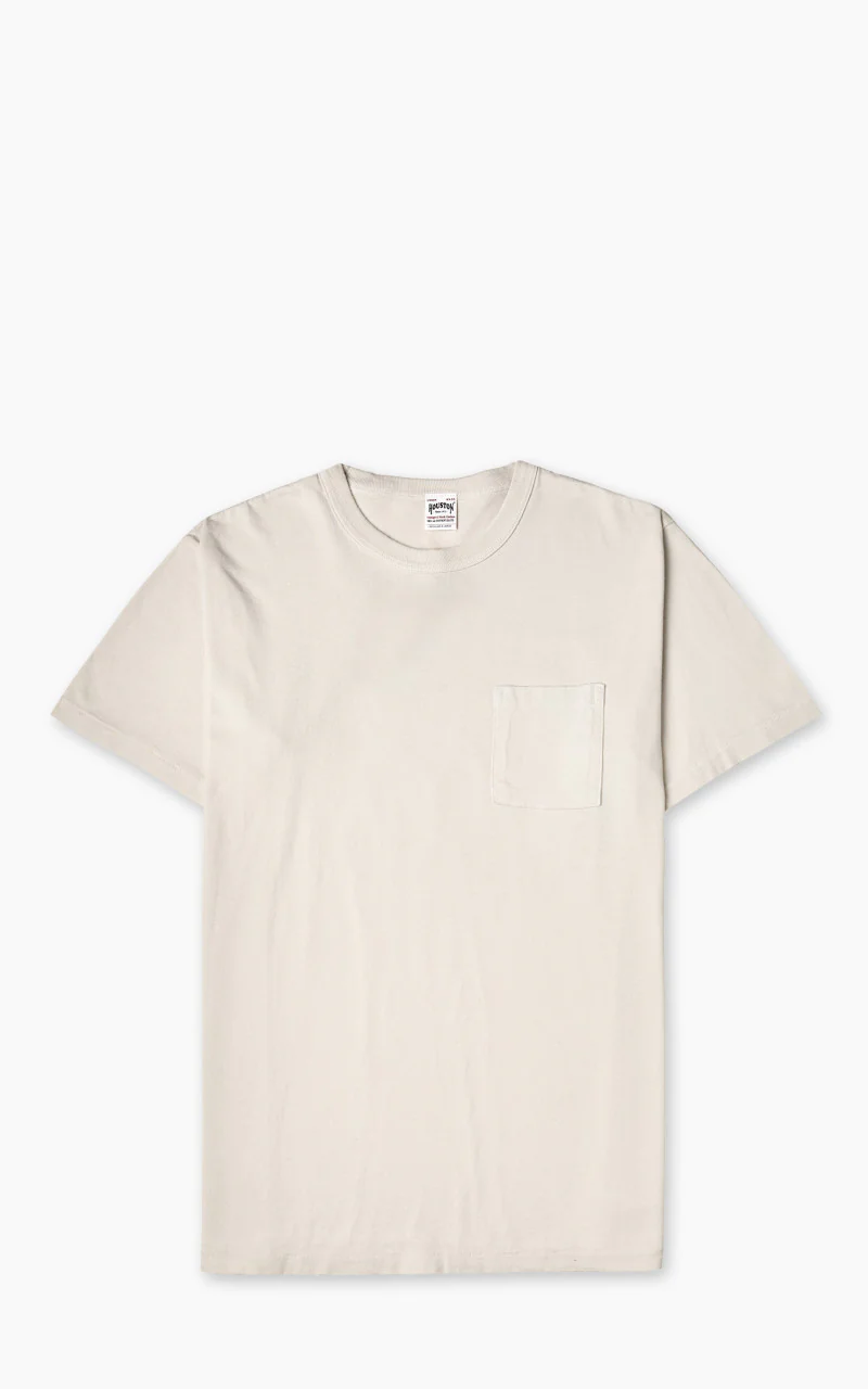 Houston Pigment Dyed Pocket T-Shirt Off White