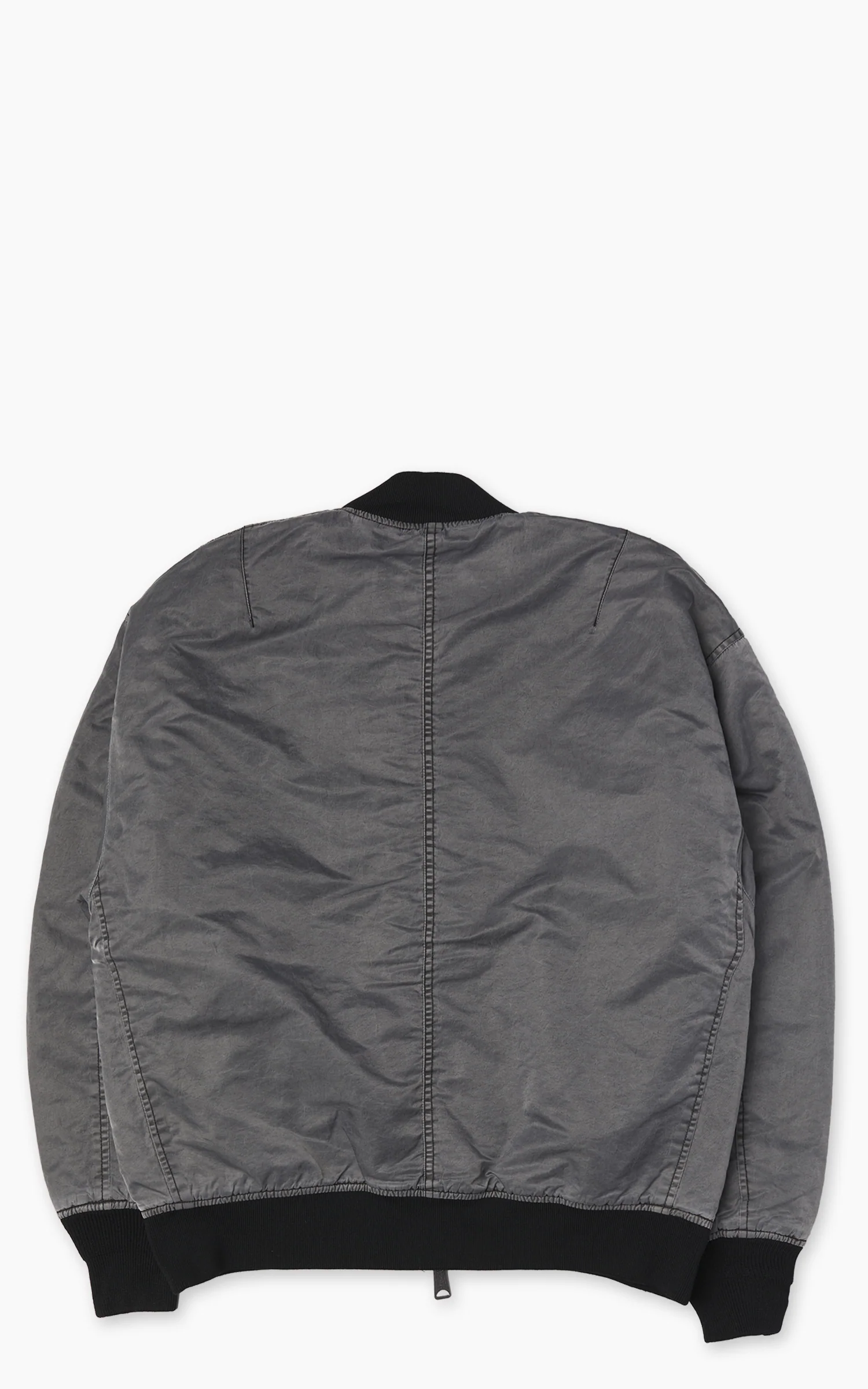 Houston Pigment Dyed Relax MA-1 Flight Jacket Black - Image 3