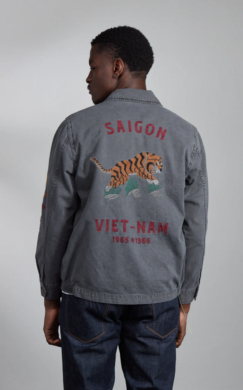 Houston Pigment Vietnam Jacket Tiger Black - Image 4