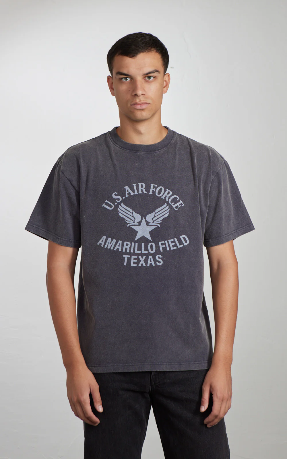 Houston Powder Frost Military (U.S. Air Force) Print T-Shirt Navy - Image 2