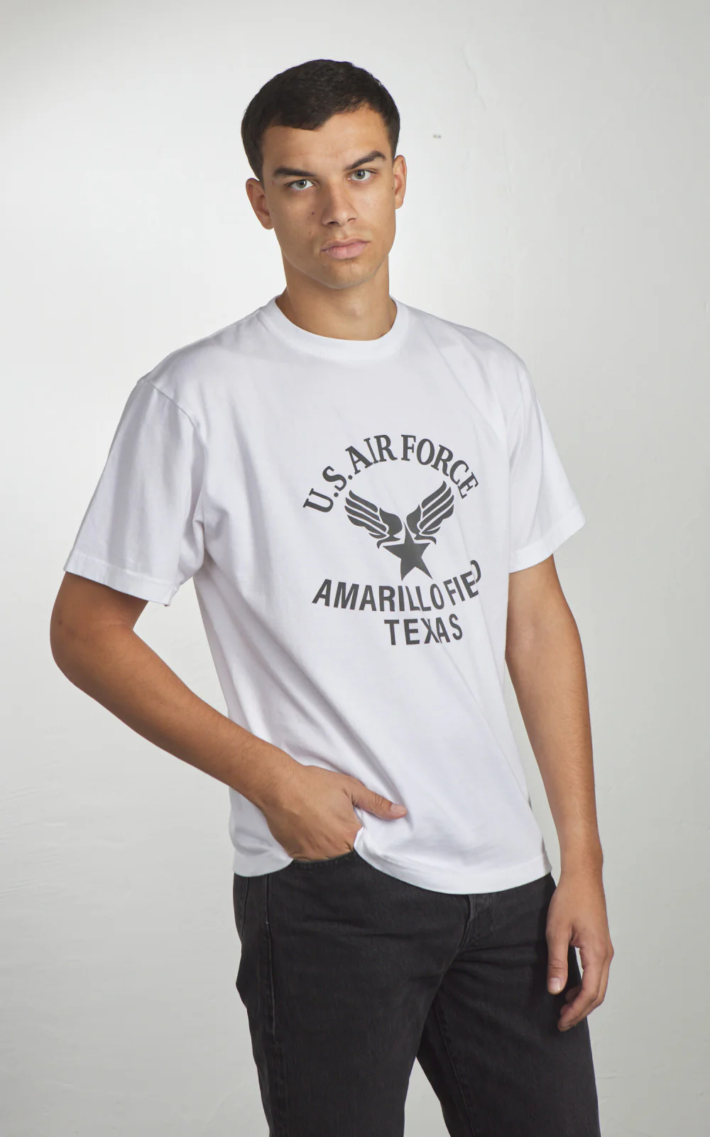 Houston Powder Frost Military (U.S. Air Force) Print T-Shirt White - Image 2