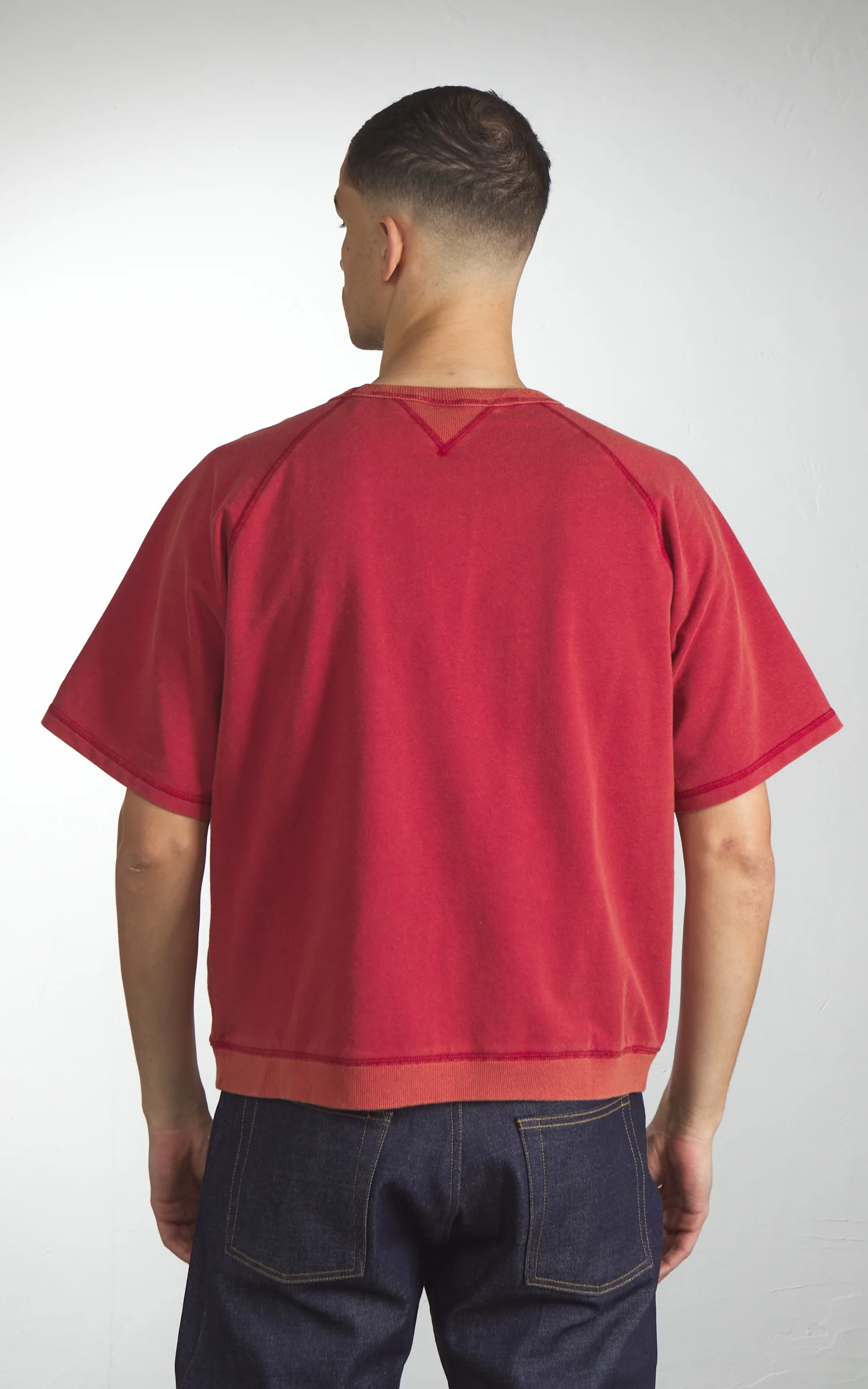 Houston Powder Wash S/S Sweat (Brooklyn) Red - Image 5