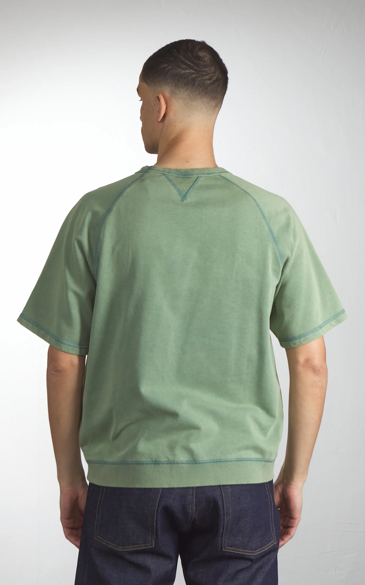 Houston Powder Wash S/S Sweat (Minnesota) Green - Image 5