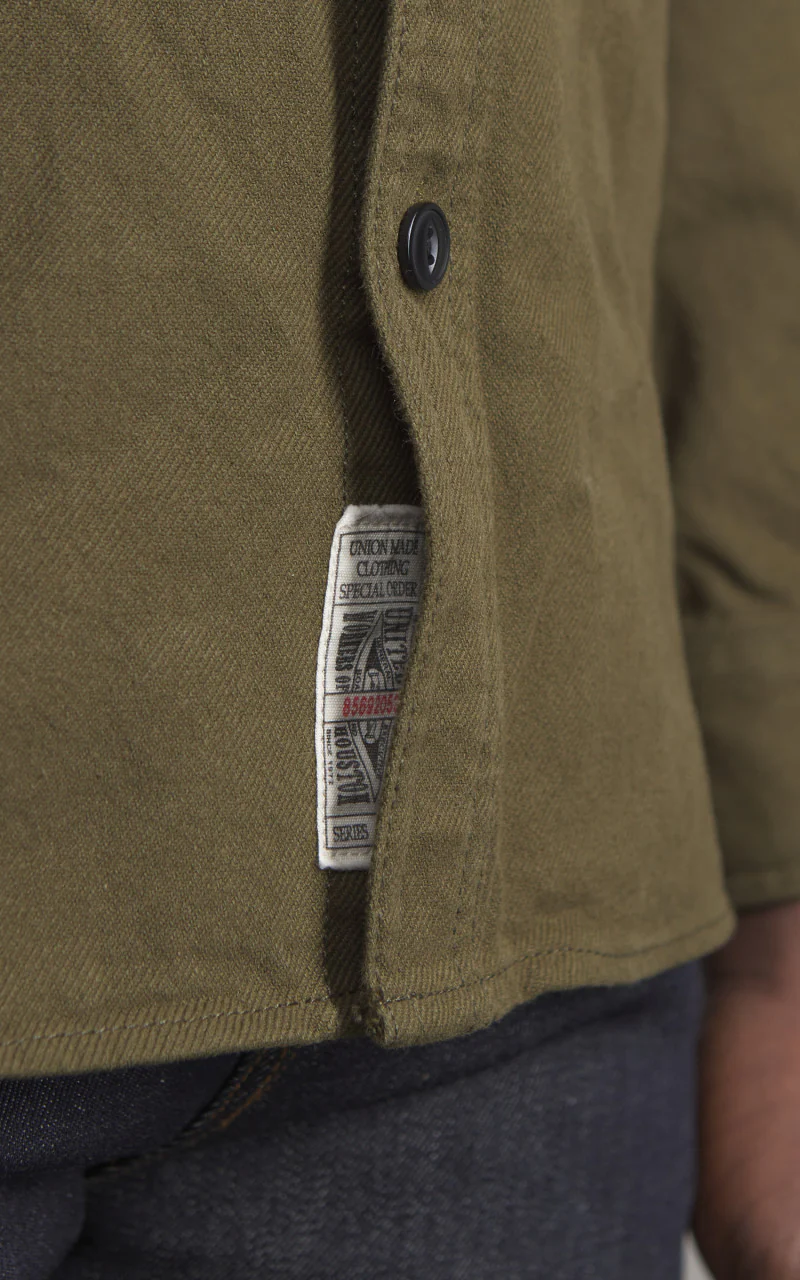 Solid Viera Shirt Heavy Ounce Olive - Image 5