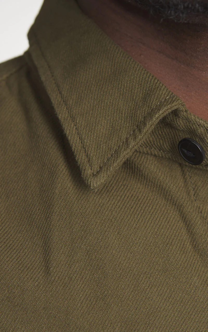 Solid Viera Shirt Heavy Ounce Olive - Image 6