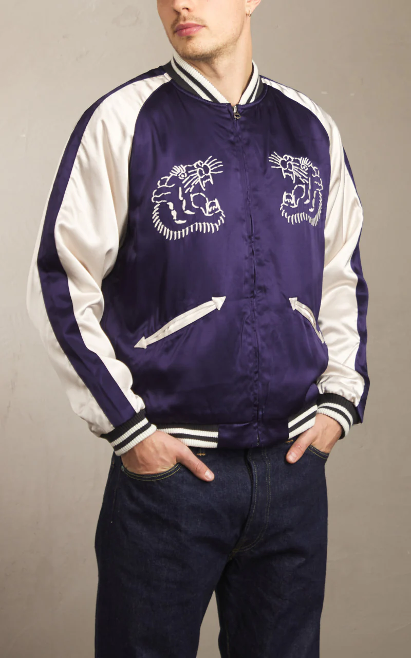 Houston Souvenir Jacket Tiger Navy - Image 3